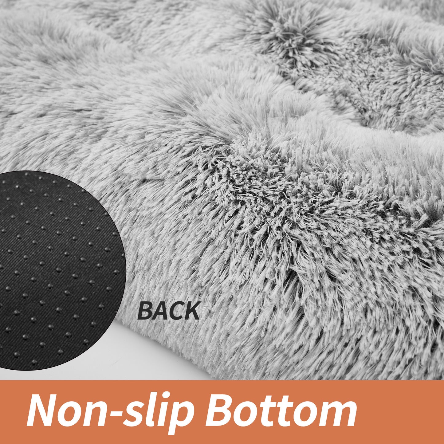 Fluffy Dog Crate Pad – Soft Faux Fur Anti-Anxiety Bed for Dogs & Cats, Non-Slip Calming Crate Mat, Washable Plush Pet Bed
