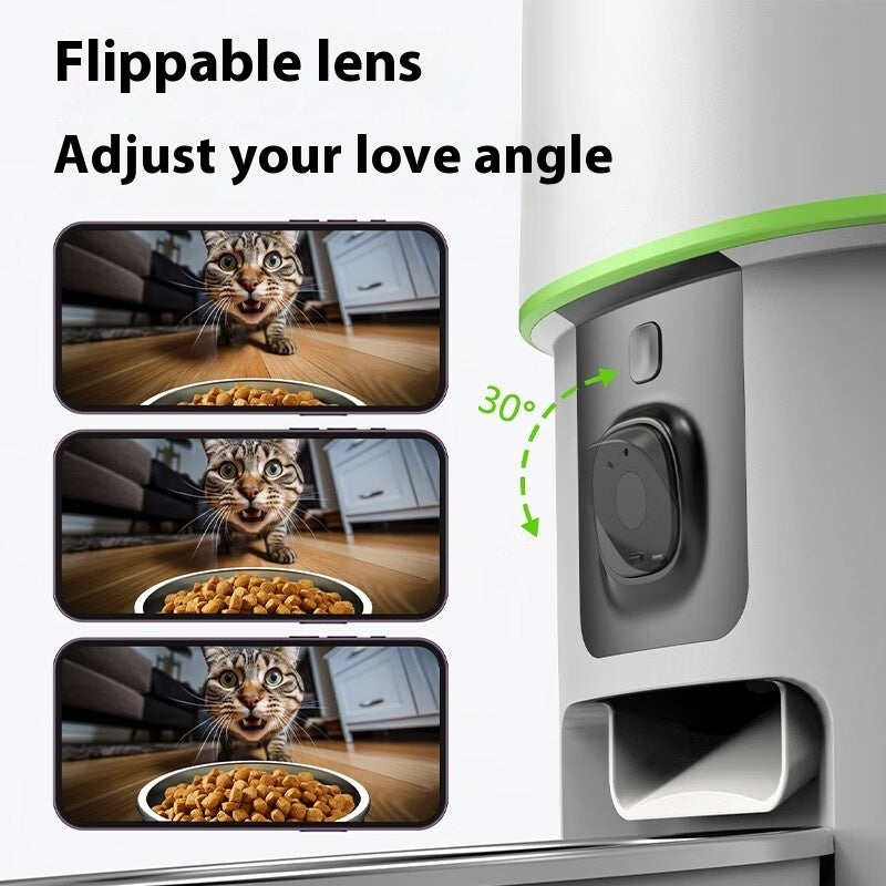 Automatic Pet Feeder with Camera – Smart Remote Feeding, App Control, Video Monitoring, 2L/4L for Cats & Dogs