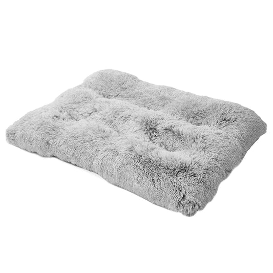 Fluffy Dog Crate Pad – Soft Faux Fur Anti-Anxiety Bed for Dogs & Cats, Non-Slip Calming Crate Mat, Washable Plush Pet Bed
