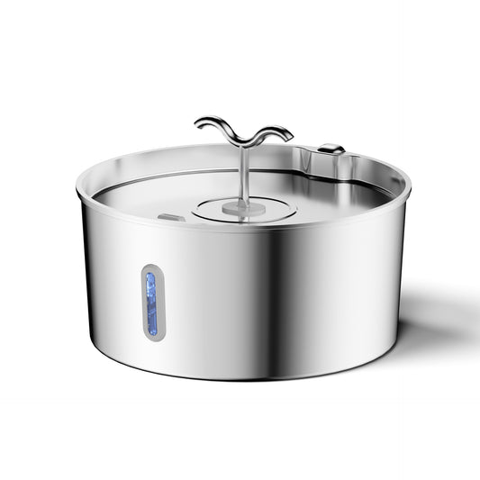 7L Floating Pet Water Bowl – Stainless Steel, Spill-Proof, Anti-Wet Mouth Design for Cats & Dogs